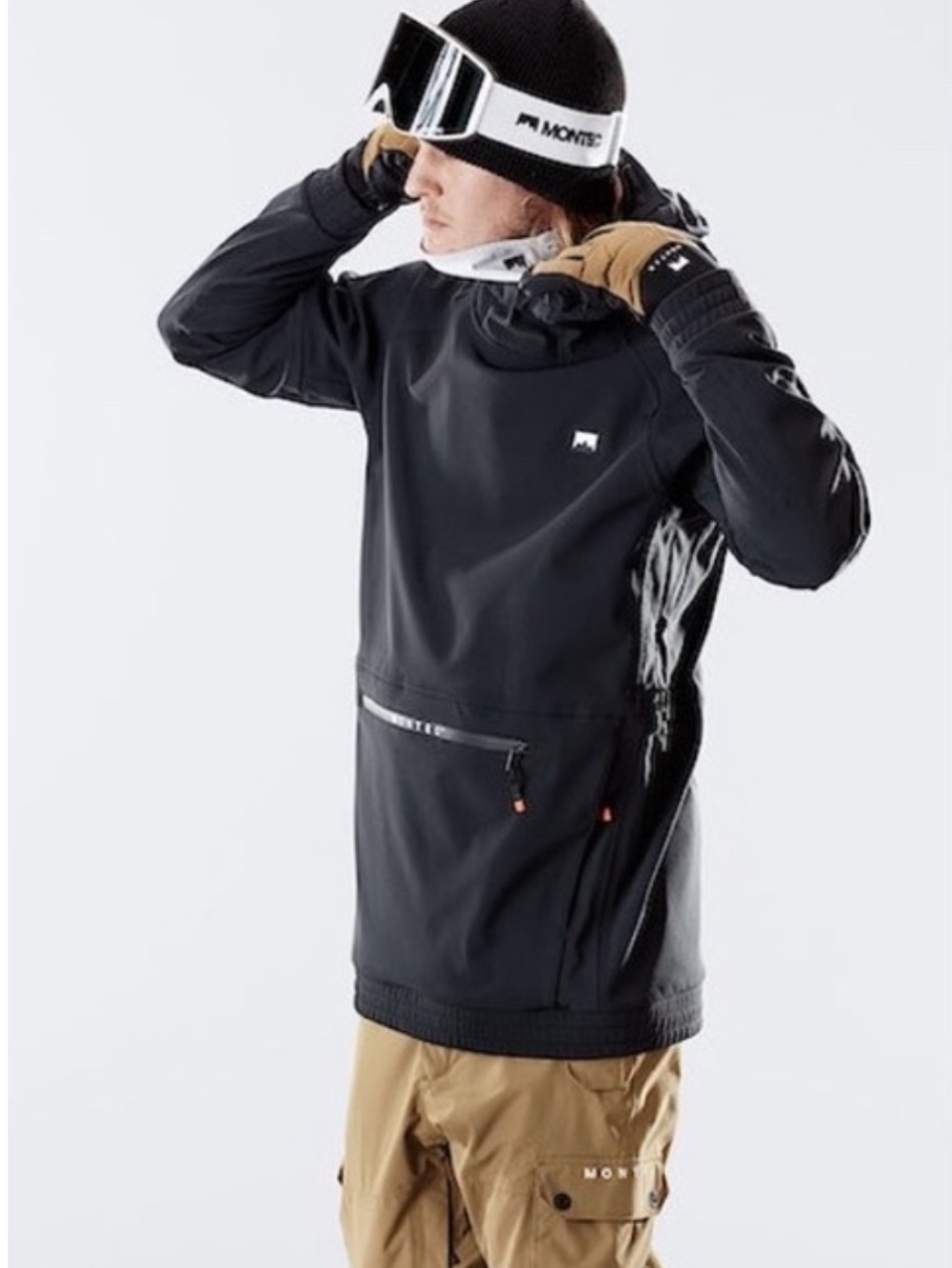 Montec Men’s Tempest Black Snowboard Jacket Size Medium